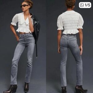 MOTHER Pixie Dazzler Ankle Fray Jeans